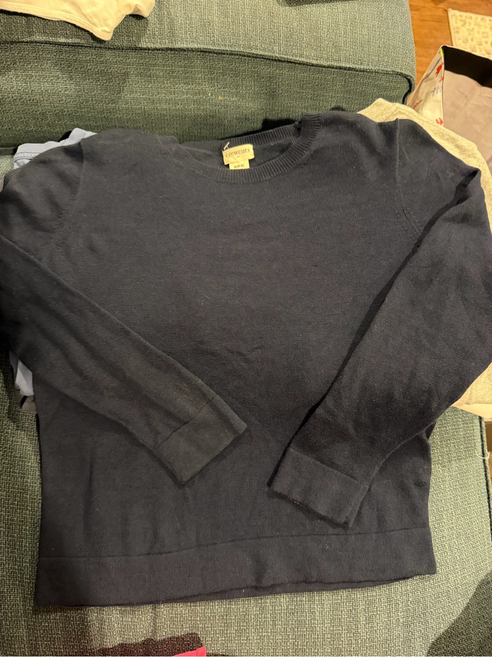 Crewcuts Navy Sweater girls size 8 lightweight